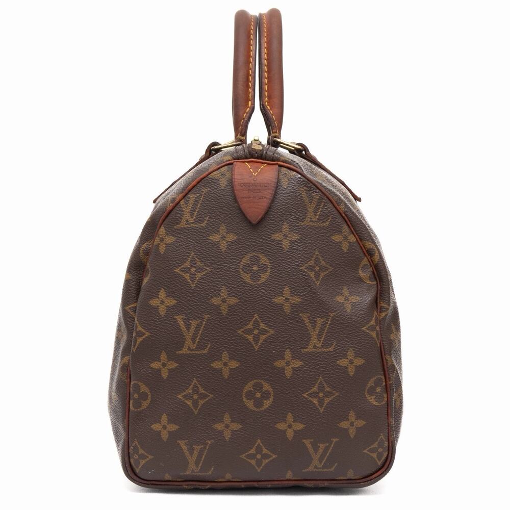 LOUIS VUITTON Vintage Brown Monogram Speedy 30 Hand Bag M41526 - Picture 6 of 16